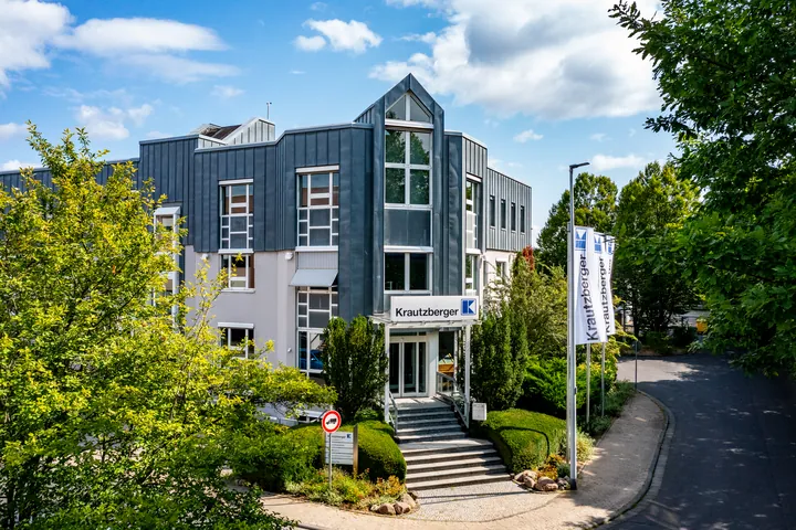 Krautzberger Firmengebäude am Hauptsitz in Eltville am Rhein