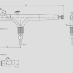 Dekor con tazza a gravità: pistola a spruzzo manuale pneumatica: disegno