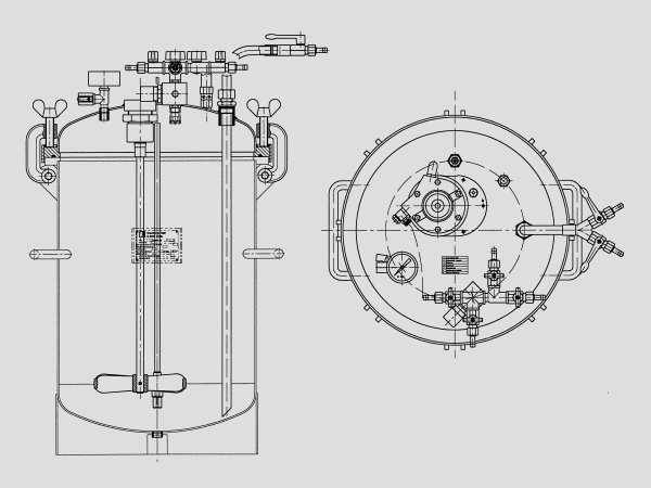 50 Liter Hobbock, 2,5 bar