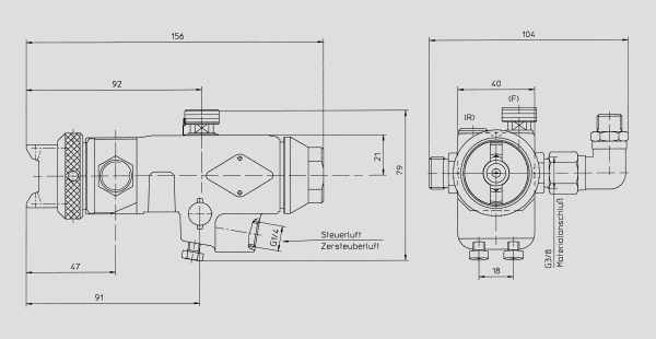 Automatikspritzapparat: Duo A2 Zeichnung