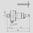 Materialdruckregler, Edelstahl, ohne Manometer, ohne Staurohr