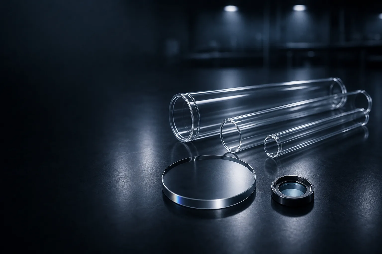 Technisches Glas und präzise Glasbauteile beschichten